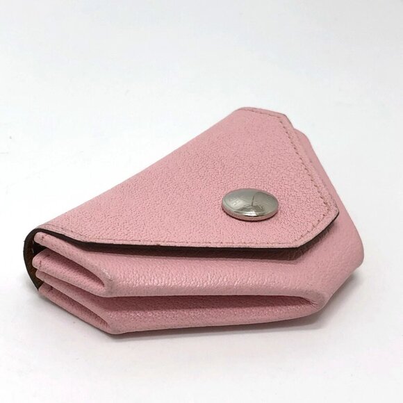 HERMES Revan Cattle Coin Compartment coin purse Chevre pink/SilverHardware - Picture 3 of 11